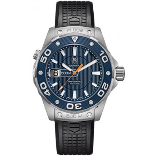 Tag Heuer Aquaracer 500M Blue Dial Men's Diver Watch WAJ1112-FT6015